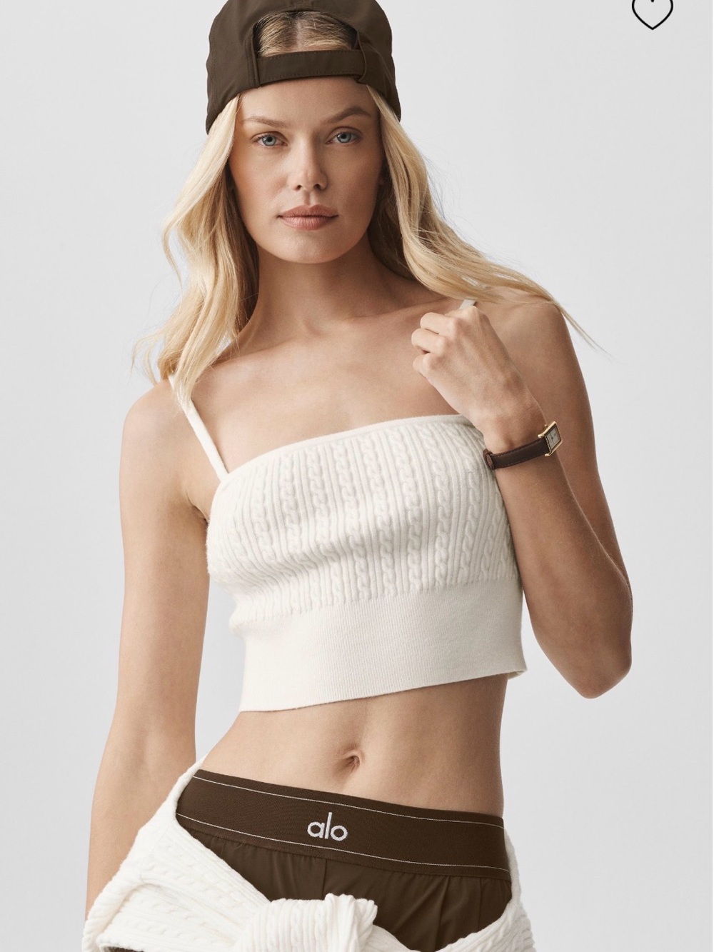 Mini Cable Tank & High Waist Short Set - Picture 2 of 7